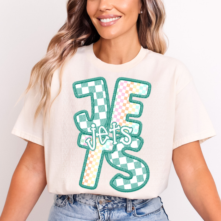 Spring Checker Mascots Youth DTF Print