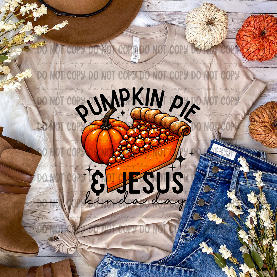 Pumpkin Pie And Jesus DTF Print