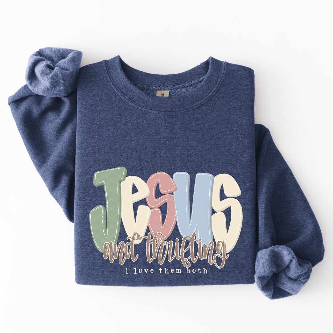 Jesus And Thrifting DTF Print