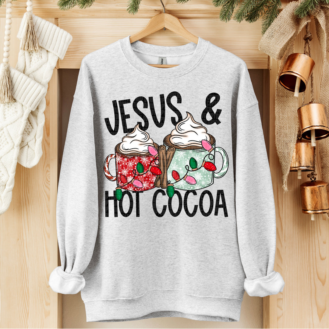 Jesus And Hot Cocoa DTF Print