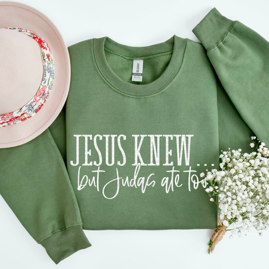 Jesus Knew… But Judas Ate Too DTF Print