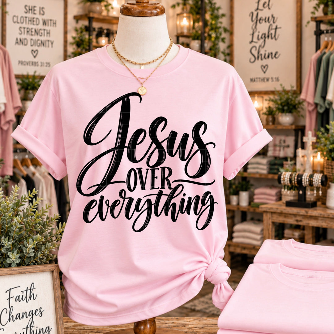 Jesus Over Everything DTF Print