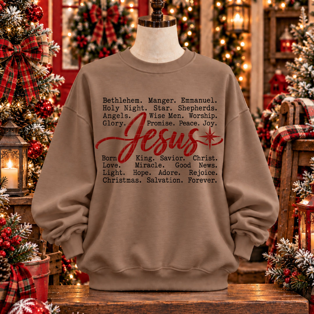 Jesus Typography DTF Print
