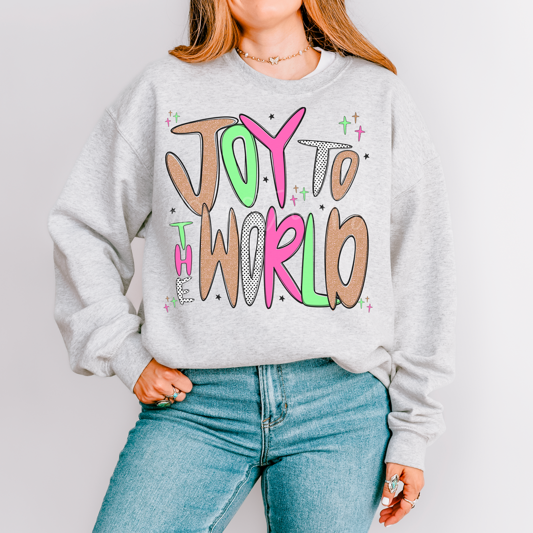 Joy To The World DTF Print