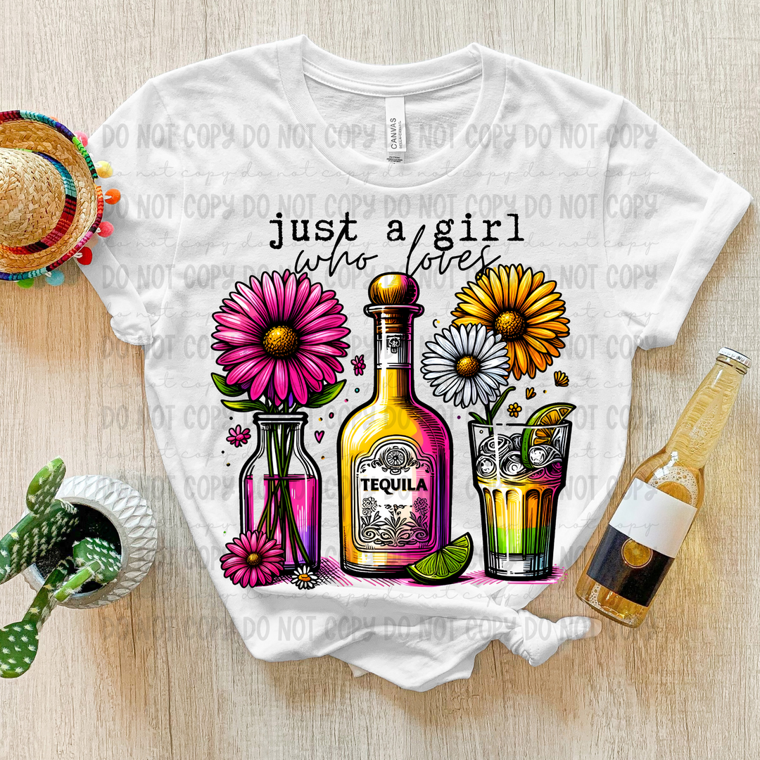 Just a Girl who Loves DTF Print