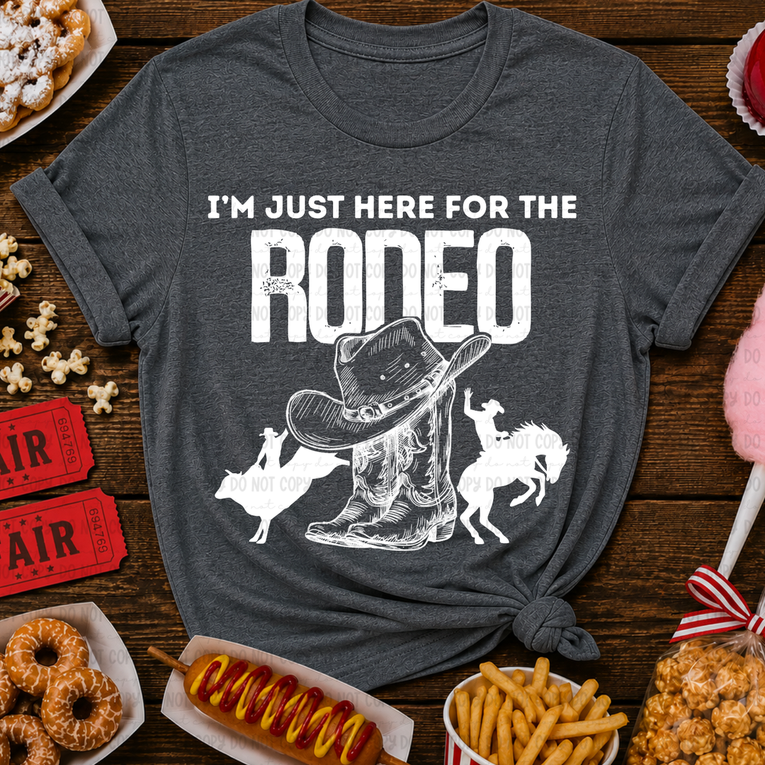 Just Here For The Rodeo DTF Print