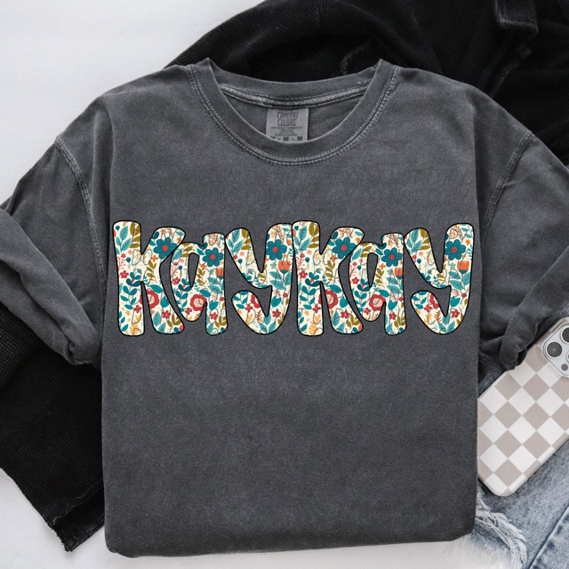Fall Boho Names and Titles DTF Print