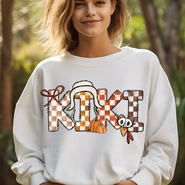 Thanksgiving Names DTF Print