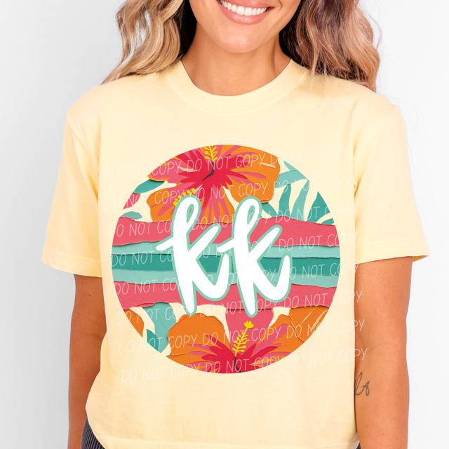 Tropical Mother's Day Titles DTF Print