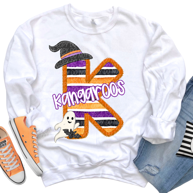 Halloween Striped Mascots DTF Print