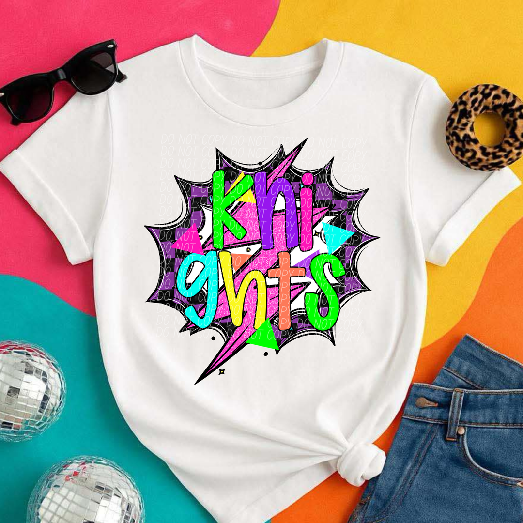 80's Hero Mascots DTF Print