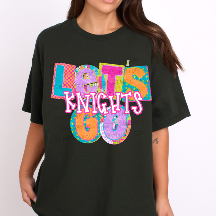 Patchwork Pep Club DTF Print