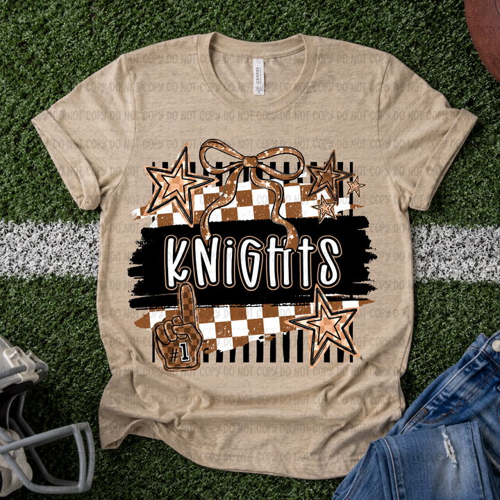 Gold Mascots DTF Print
