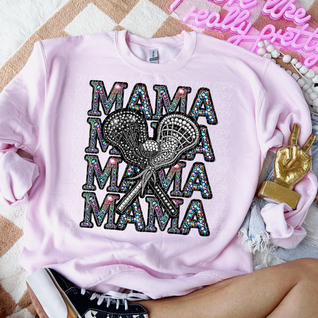 Stacked Mama Bling Sports DTF Print