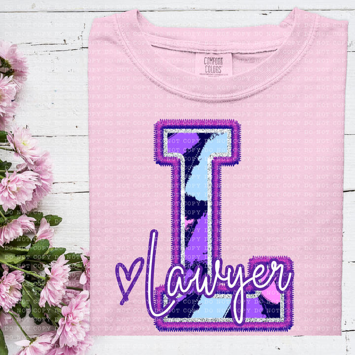 Perfectly Purple Occupations DTF Print