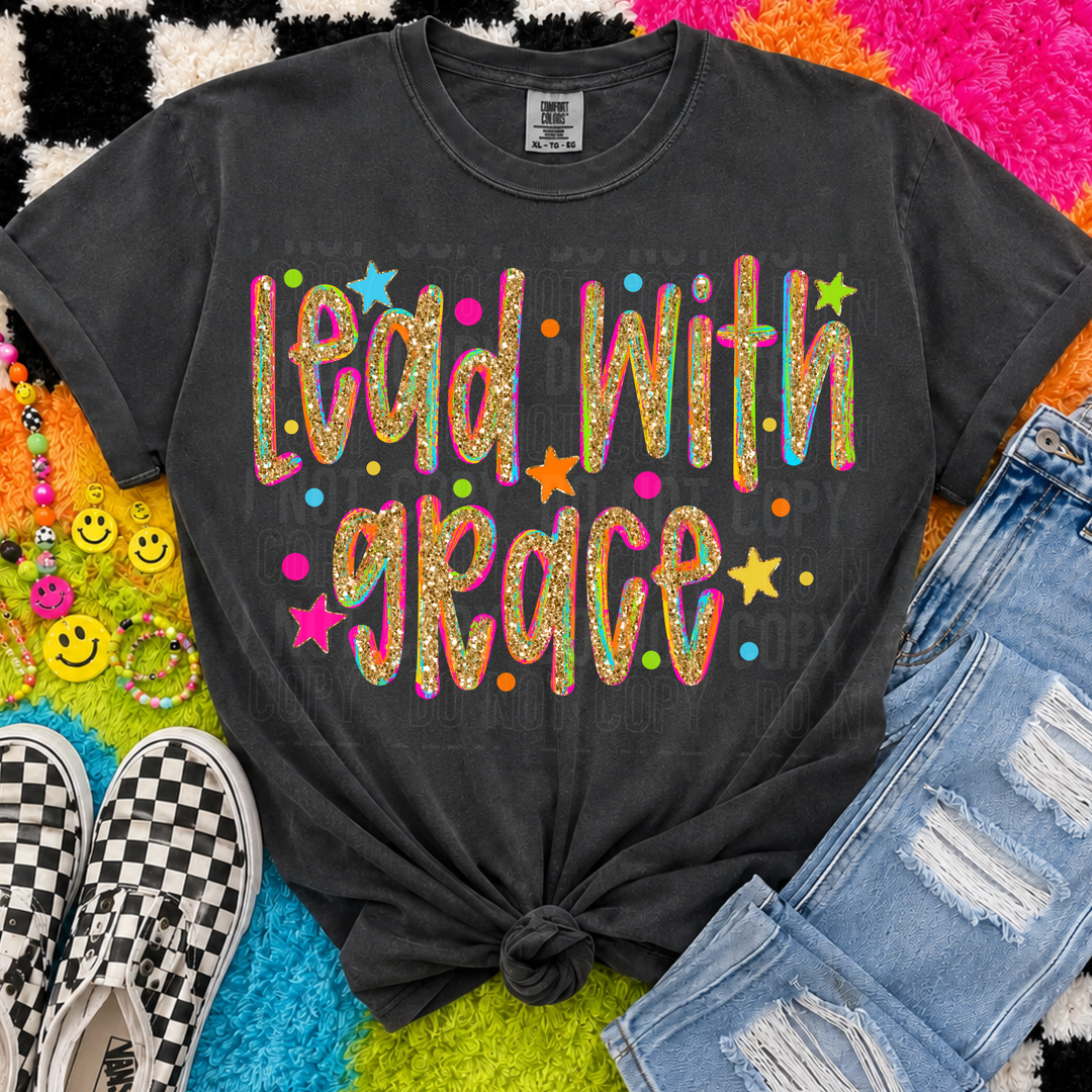Lead With Grace DTF Print