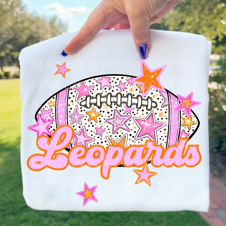 Pink Football DTF Print