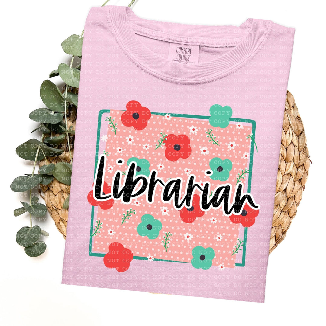 Floral Dotted Titles DTF Print