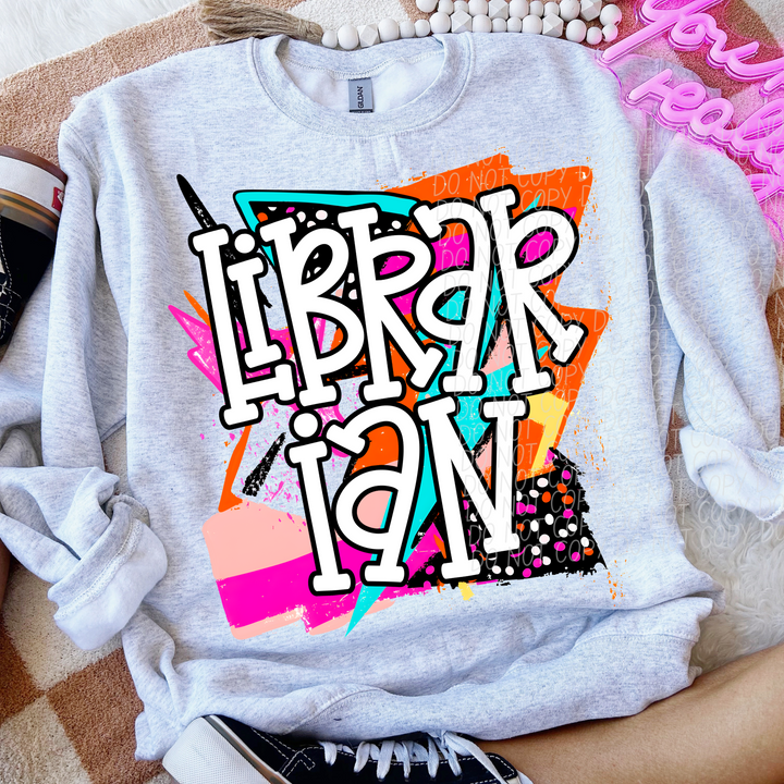 Bright Retro School Titles DTF Print