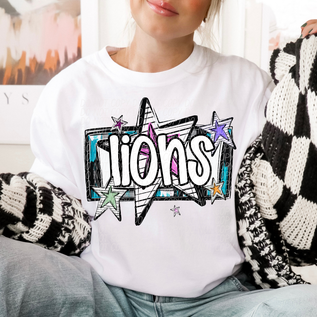 Bright Stars Mascots Youth DTF Print