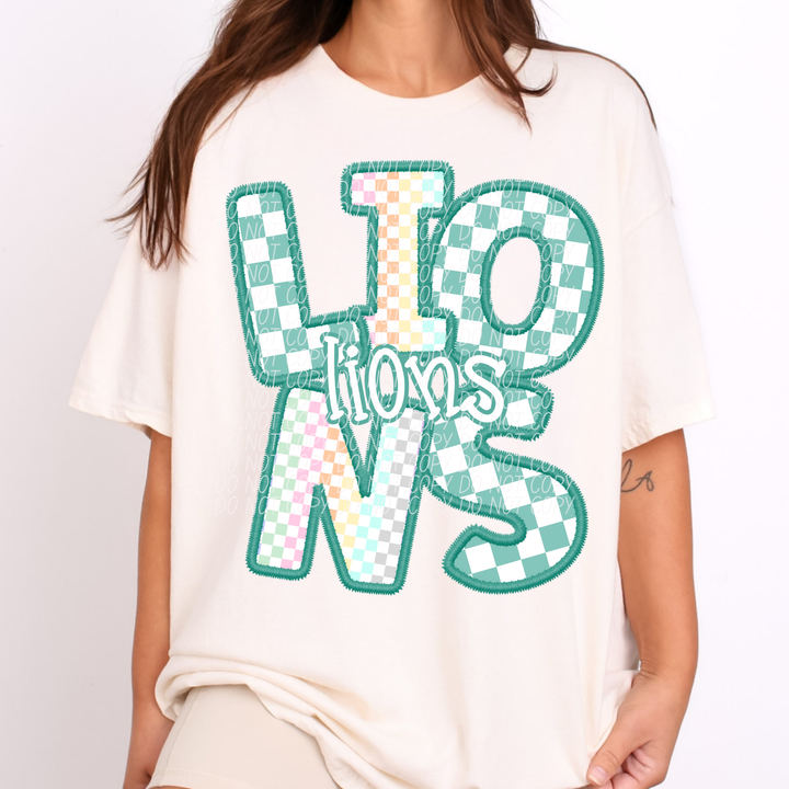 Spring Checker Mascots Youth DTF Print