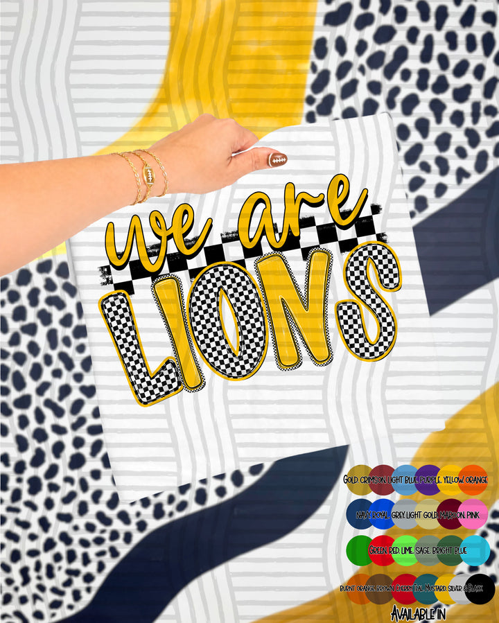 We Are Checker Crush Colors Mascots DTF Print
