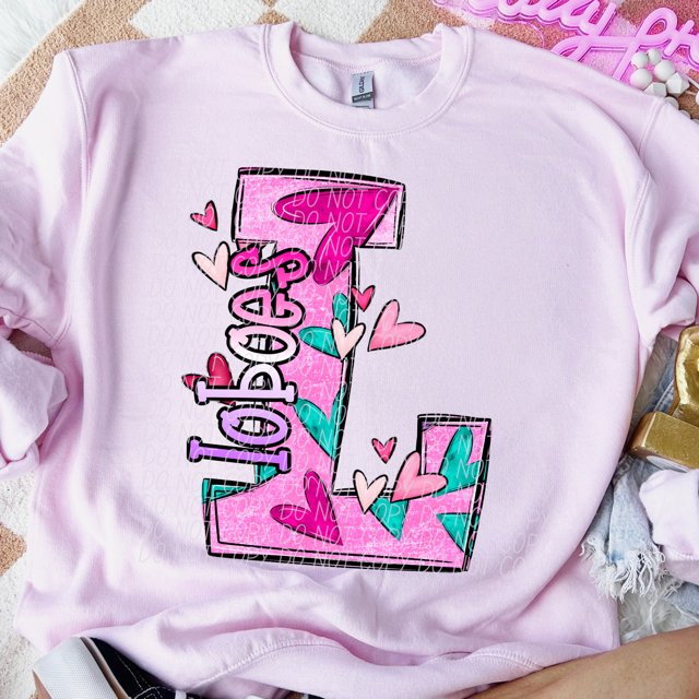 Valentine's Day Mascots DTF Print