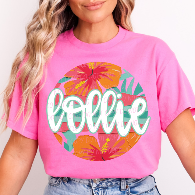 Tropical Mother's Day Titles DTF Print