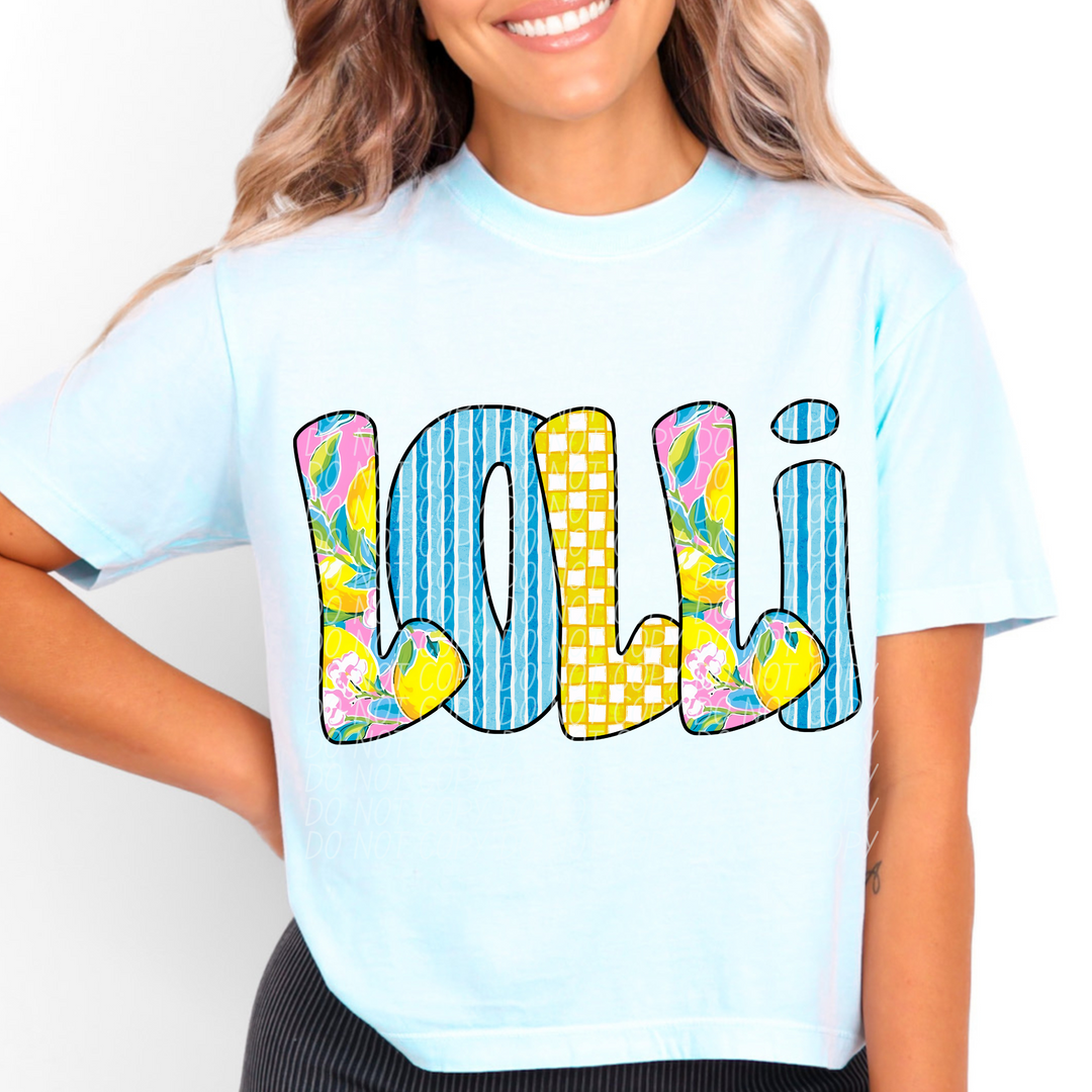 Citrus Names DTF Print