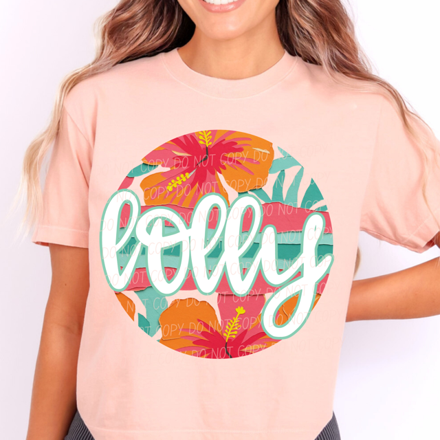 Tropical Mother's Day Titles DTF Print