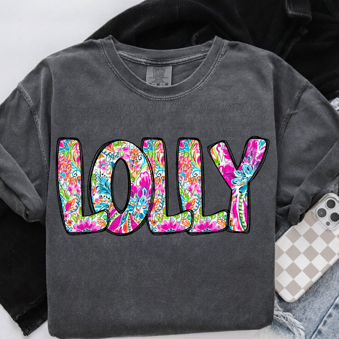 Paisley Names DTF Print