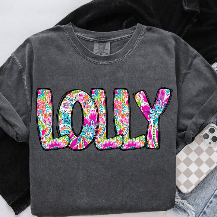 Paisley Names DTF Print