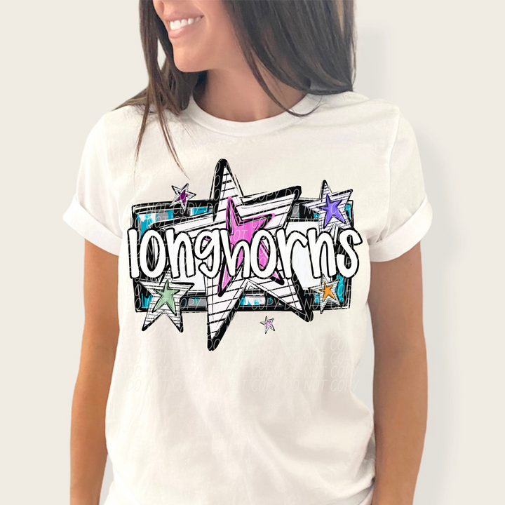 Bright Stars Mascots Youth DTF Print