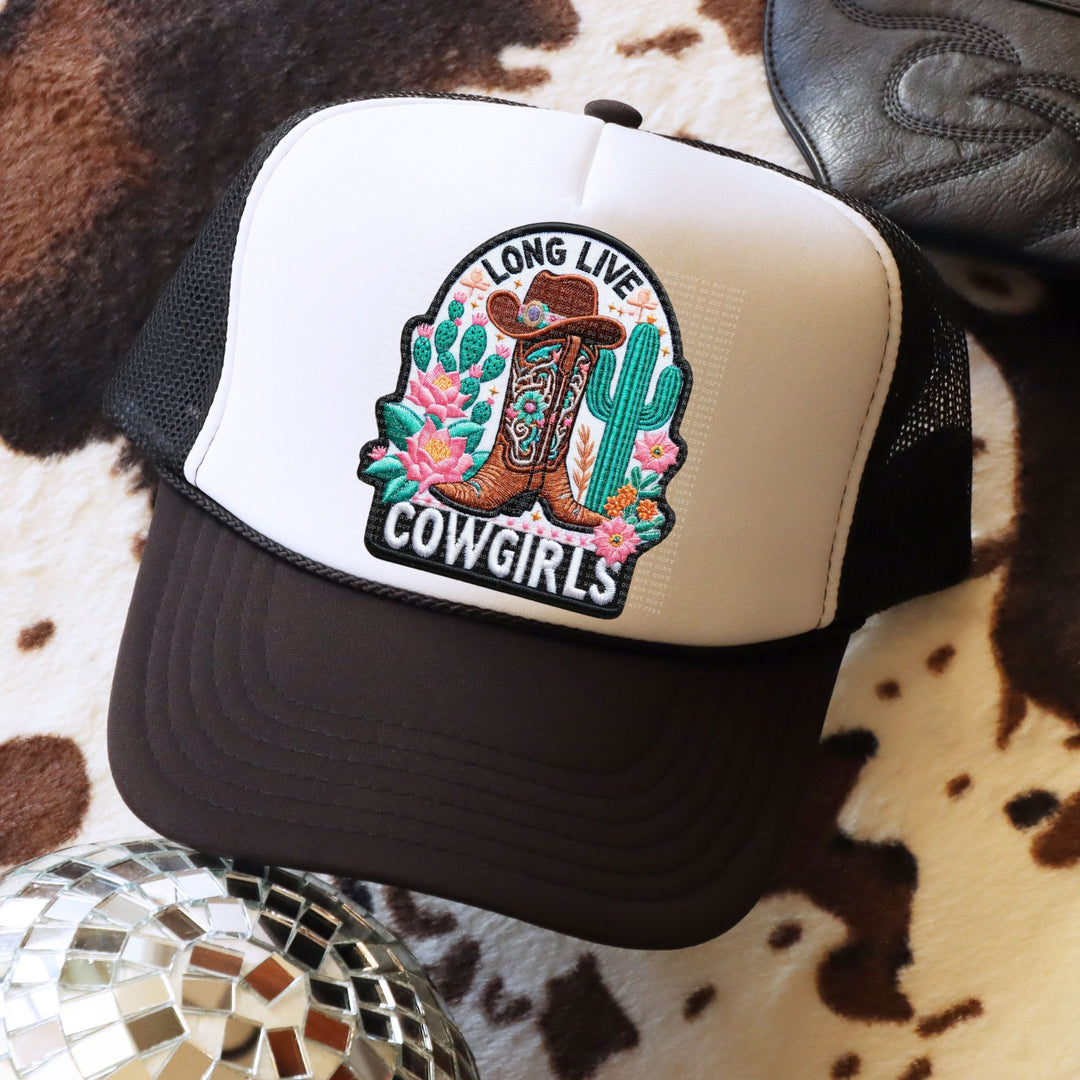 Long Live Cowgirls Faux Patch DTF Print