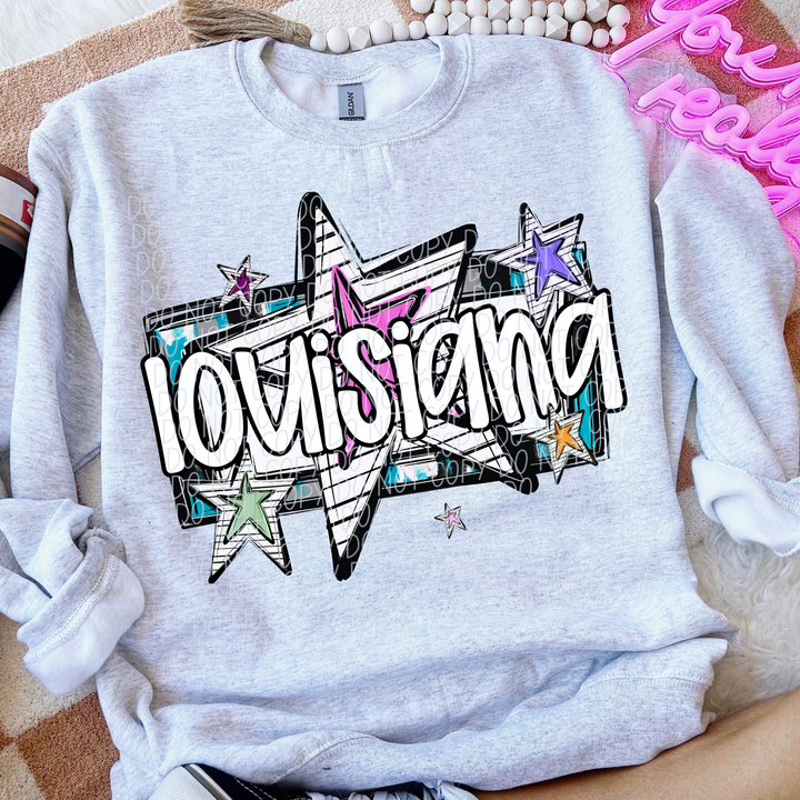 Bright Stars States DTF Print