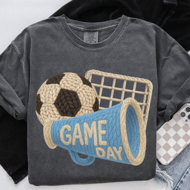 Yarn Game Day Soccer DTF Print