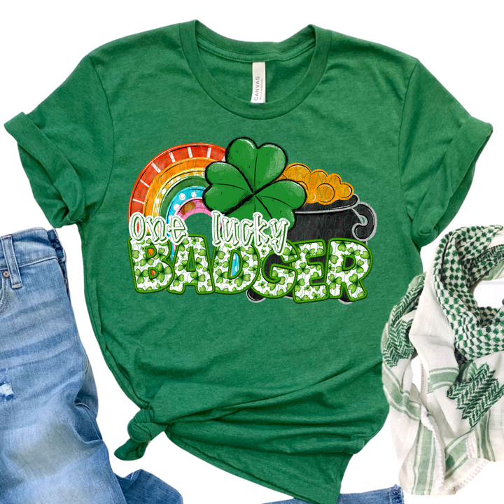 St Patrick's Day One Lucky Mascot Collection Listing 2 DTF Print