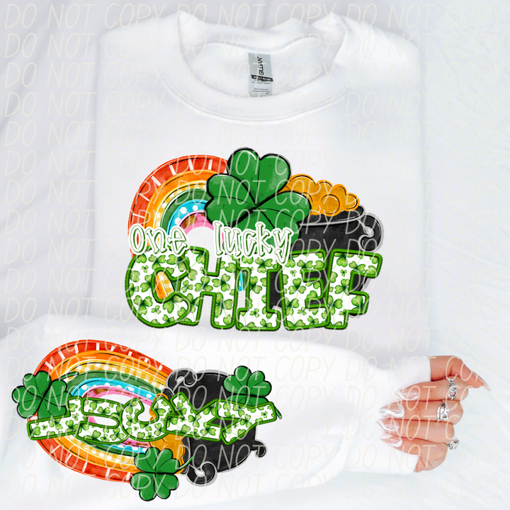 St Patrick's Day One Lucky Mascot Collection Listing 2 DTF Print