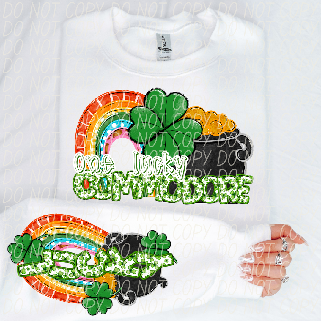 St Patrick's Day One Lucky Mascot Collection Listing 2 DTF Print