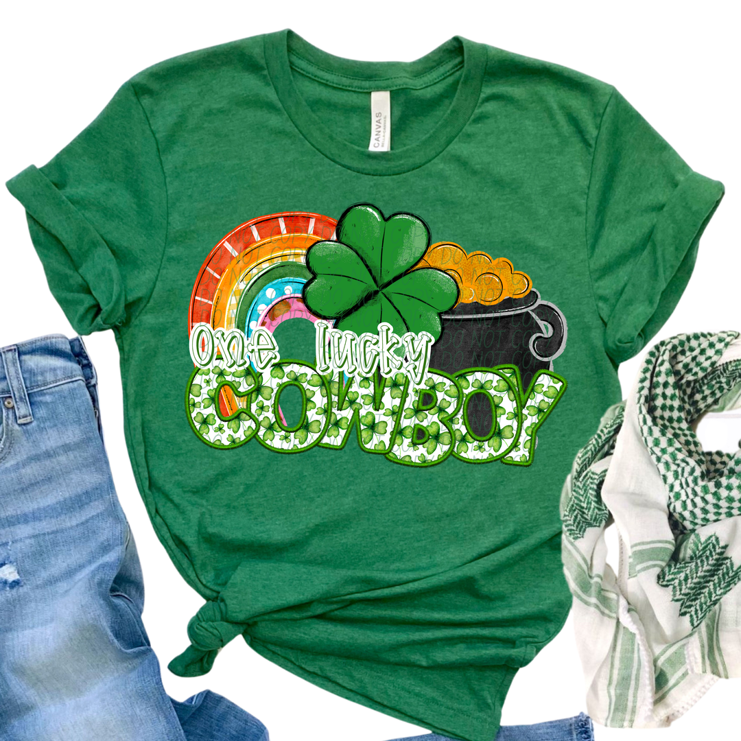 St Patrick's Day One Lucky Mascot Collection Listing 2 DTF Print