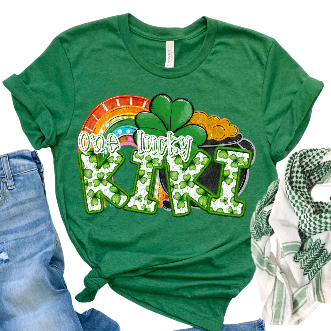 St Patrick's Day One Lucky Family Names Collection DTF Print