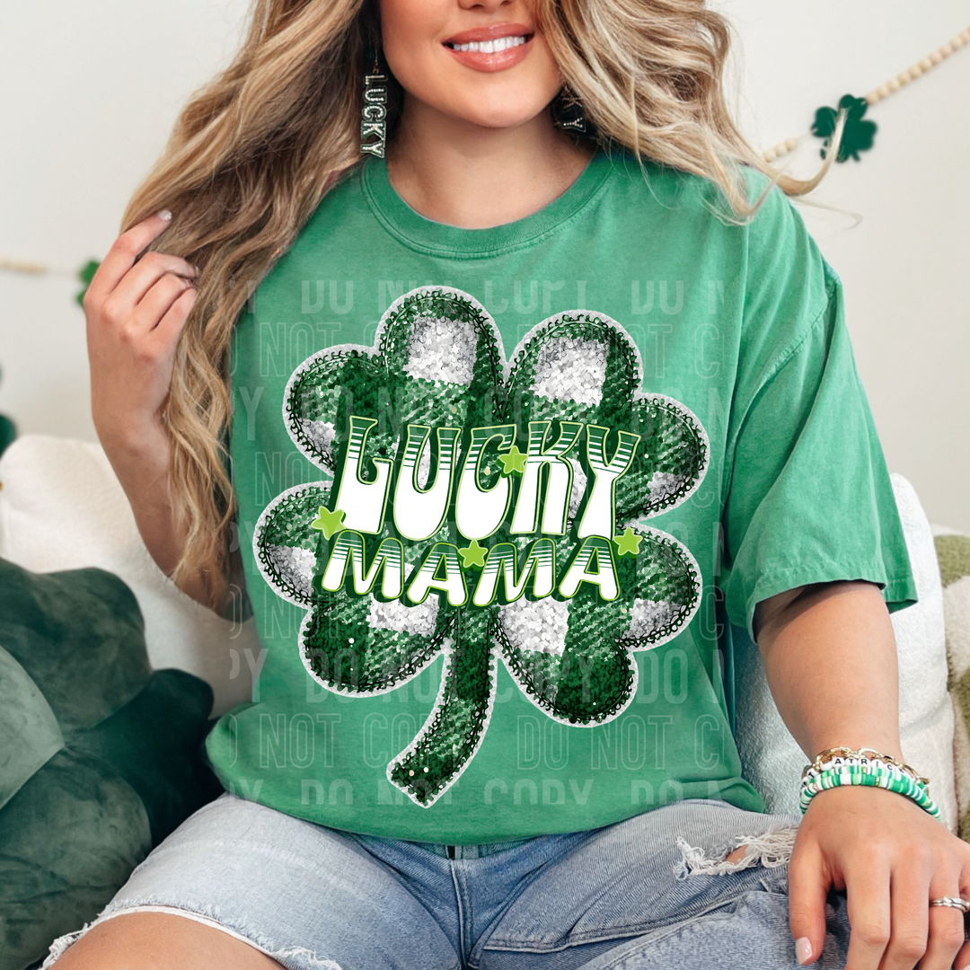 Lucky Mama Clover DTF Print