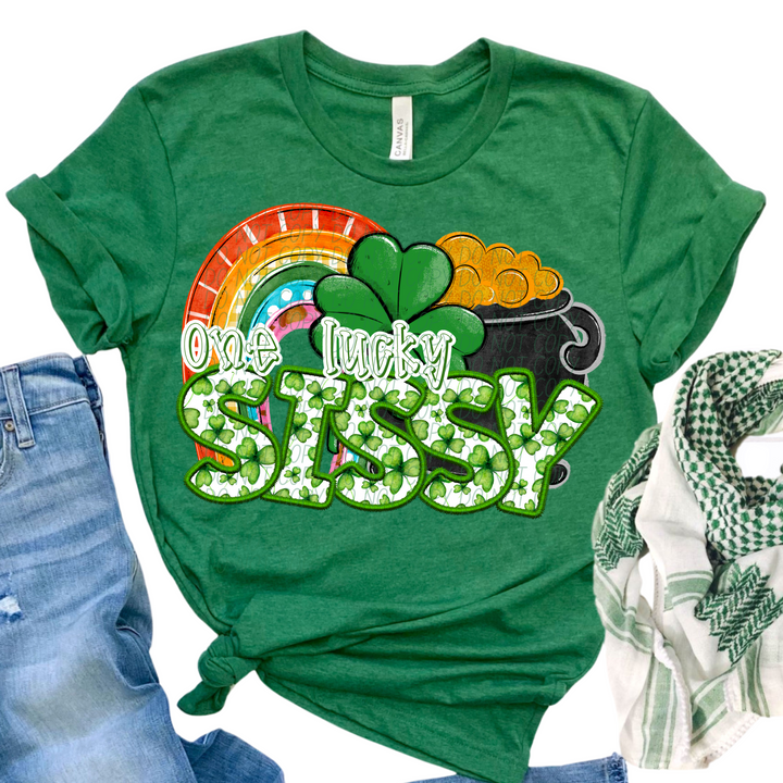 St Patrick's Day One Lucky Family Names Collection DTF Print