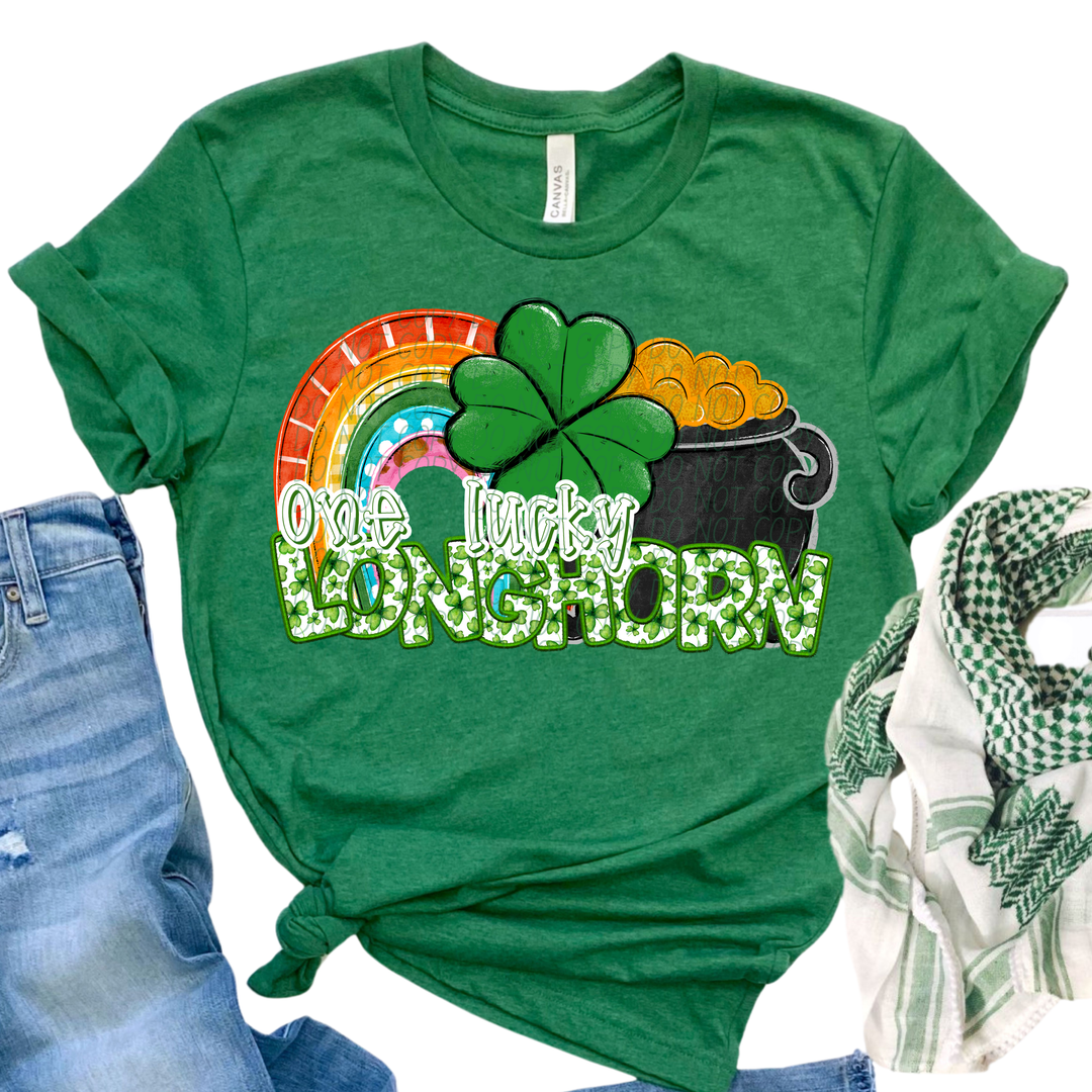 St Patrick's Day One Lucky Mascot Collection Listing 2 DTF Print