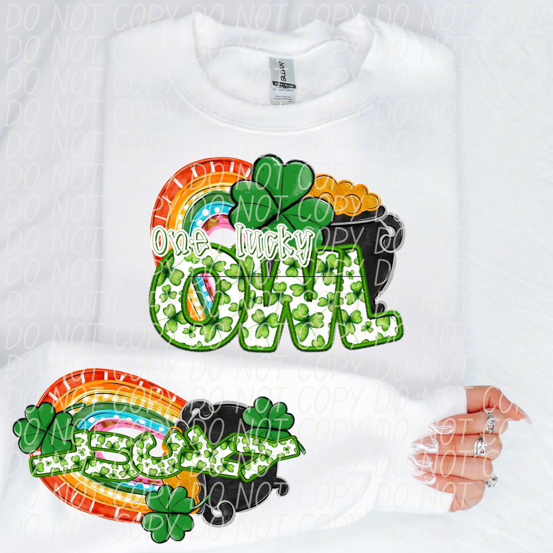 St Patrick's Day One Lucky Mascot Collection Listing 2 DTF Print