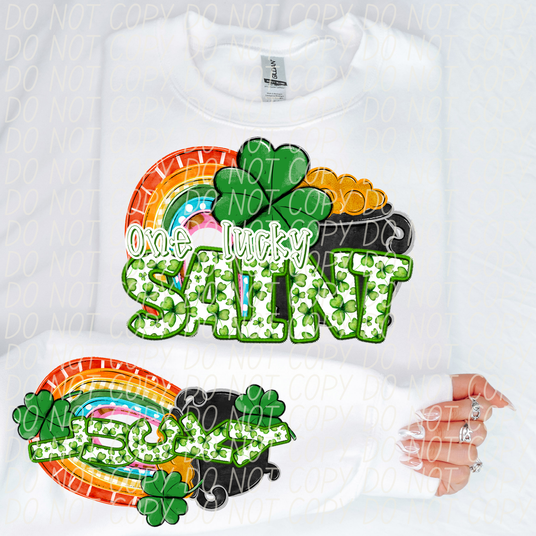 St Patrick's Day One Lucky Mascot Collection Listing 2 DTF Print