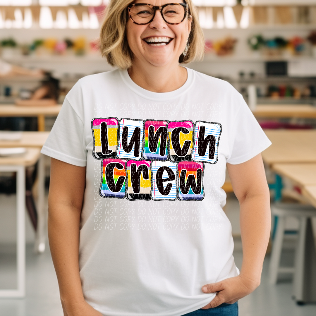 School Daze Titles DTF Print