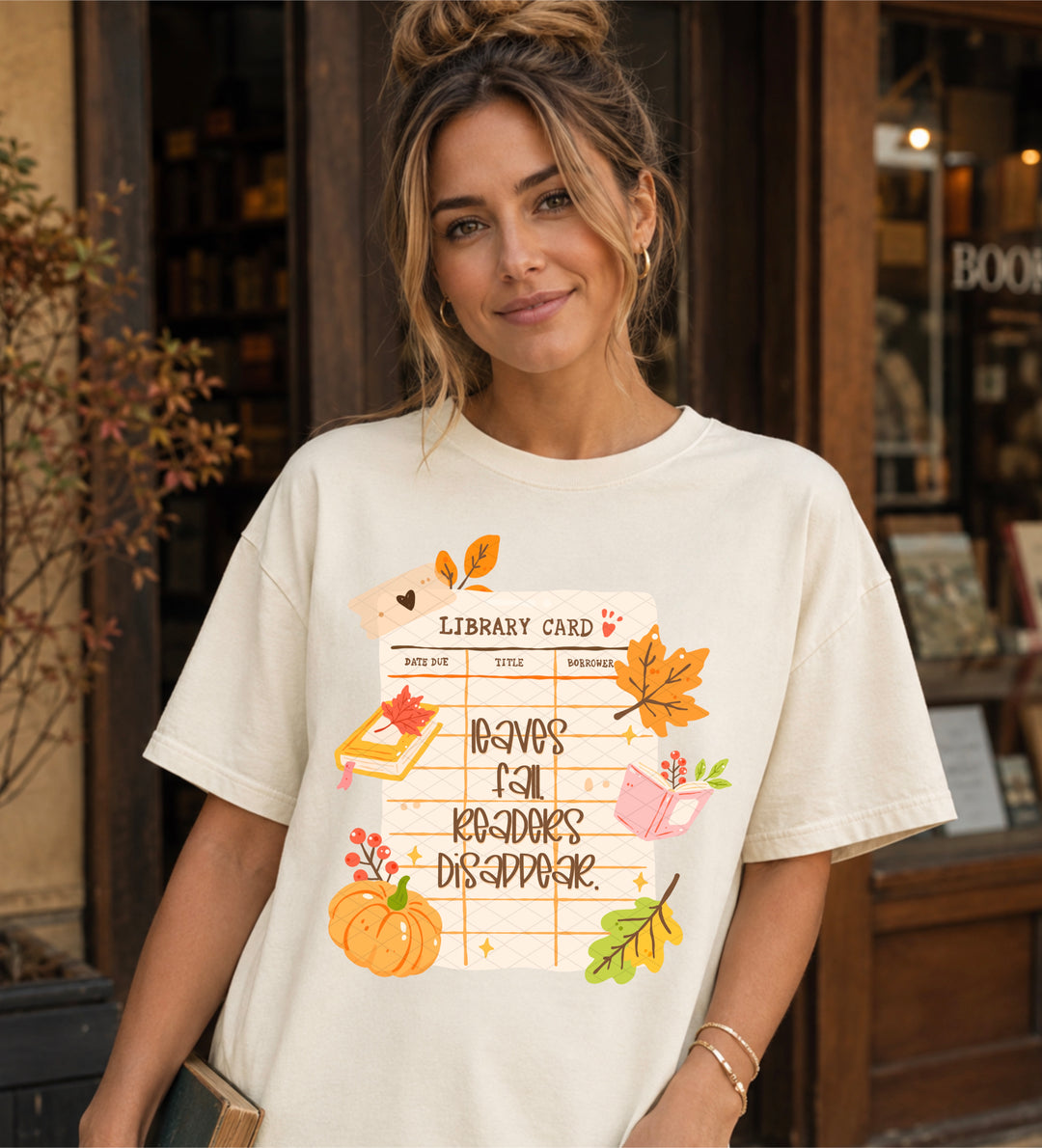 Leaves Fall Readers Disappear DTF Print
