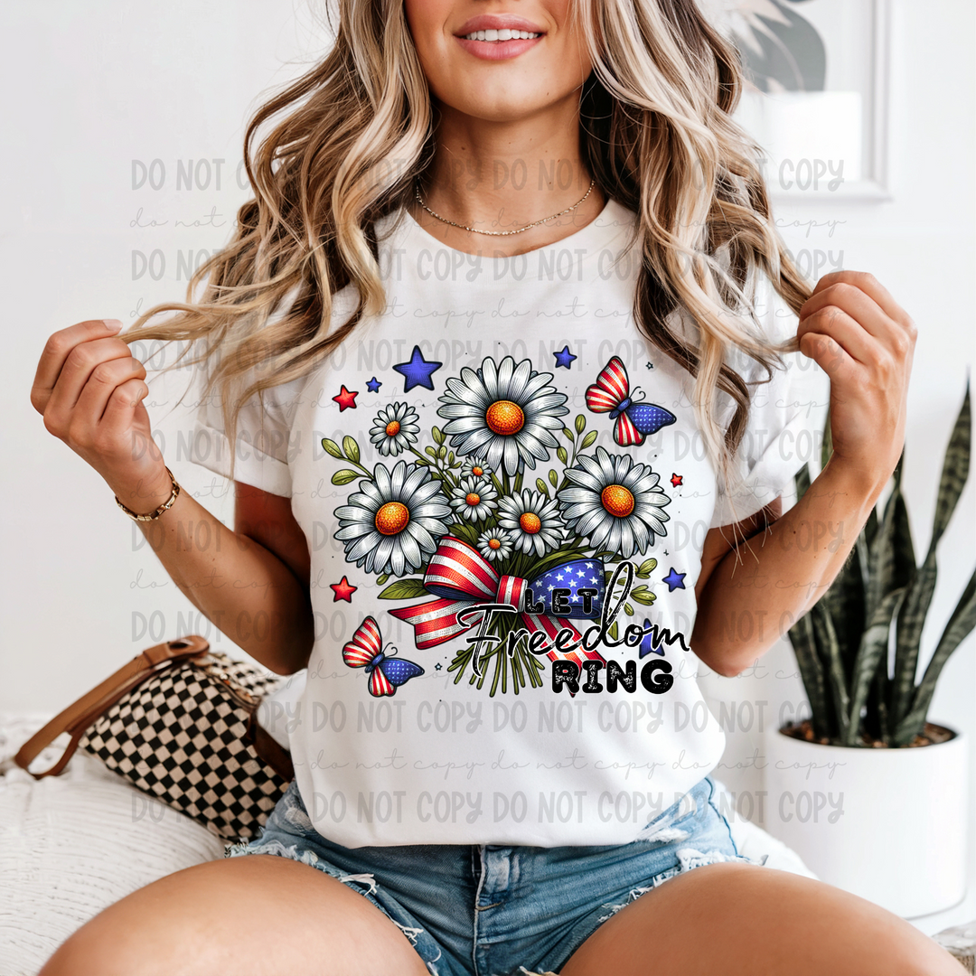 Let Freedom Ring DTF Print