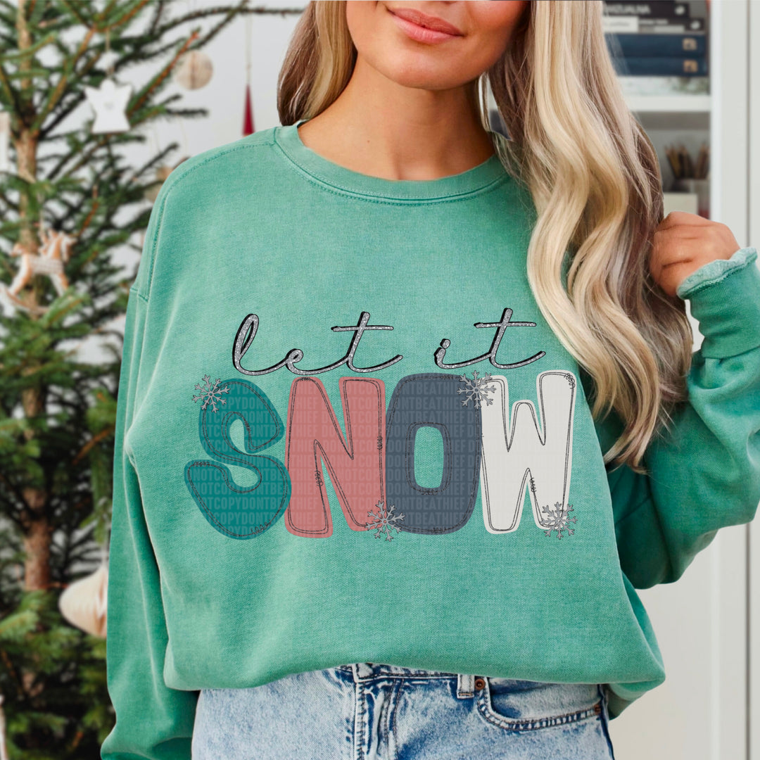 Let It Snow DTF Print